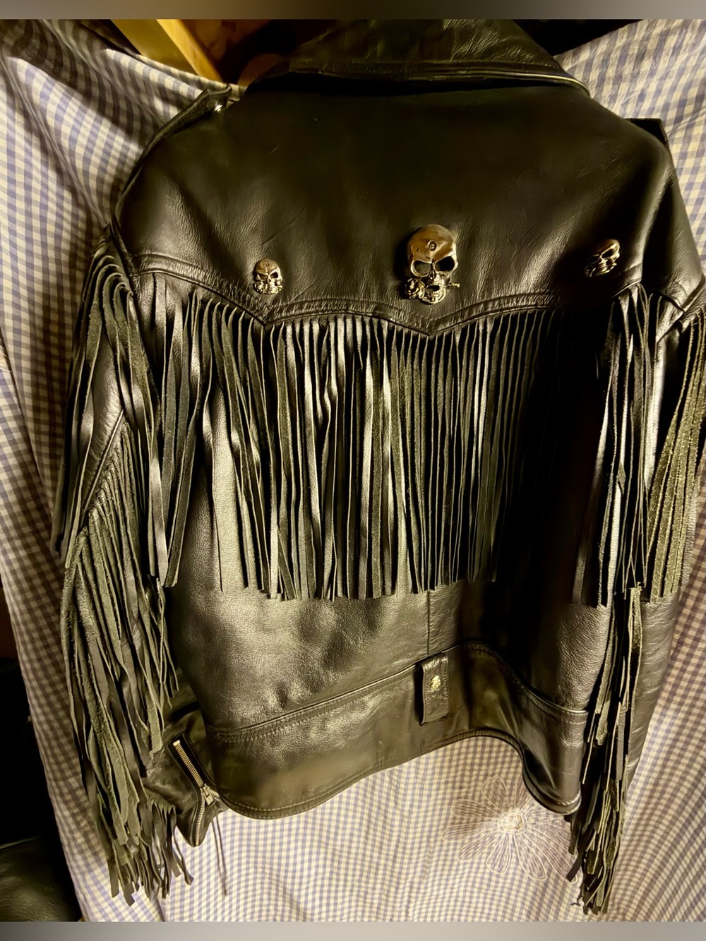 Golden Crown Ladies Black Tassel Jacket